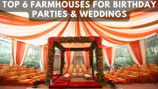 Top 6 Farmhouses for Birthday Parties & Weddings