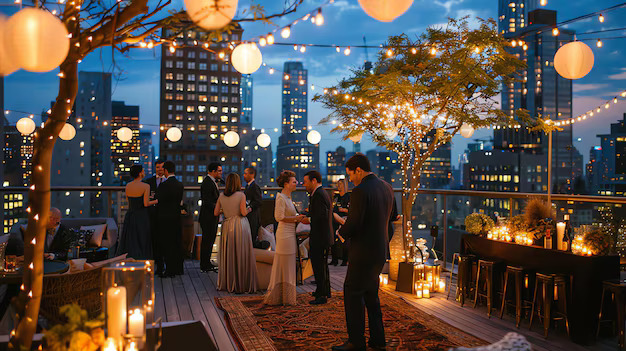 Terrace Party Venues In Gurgaon - Small Christmas Party