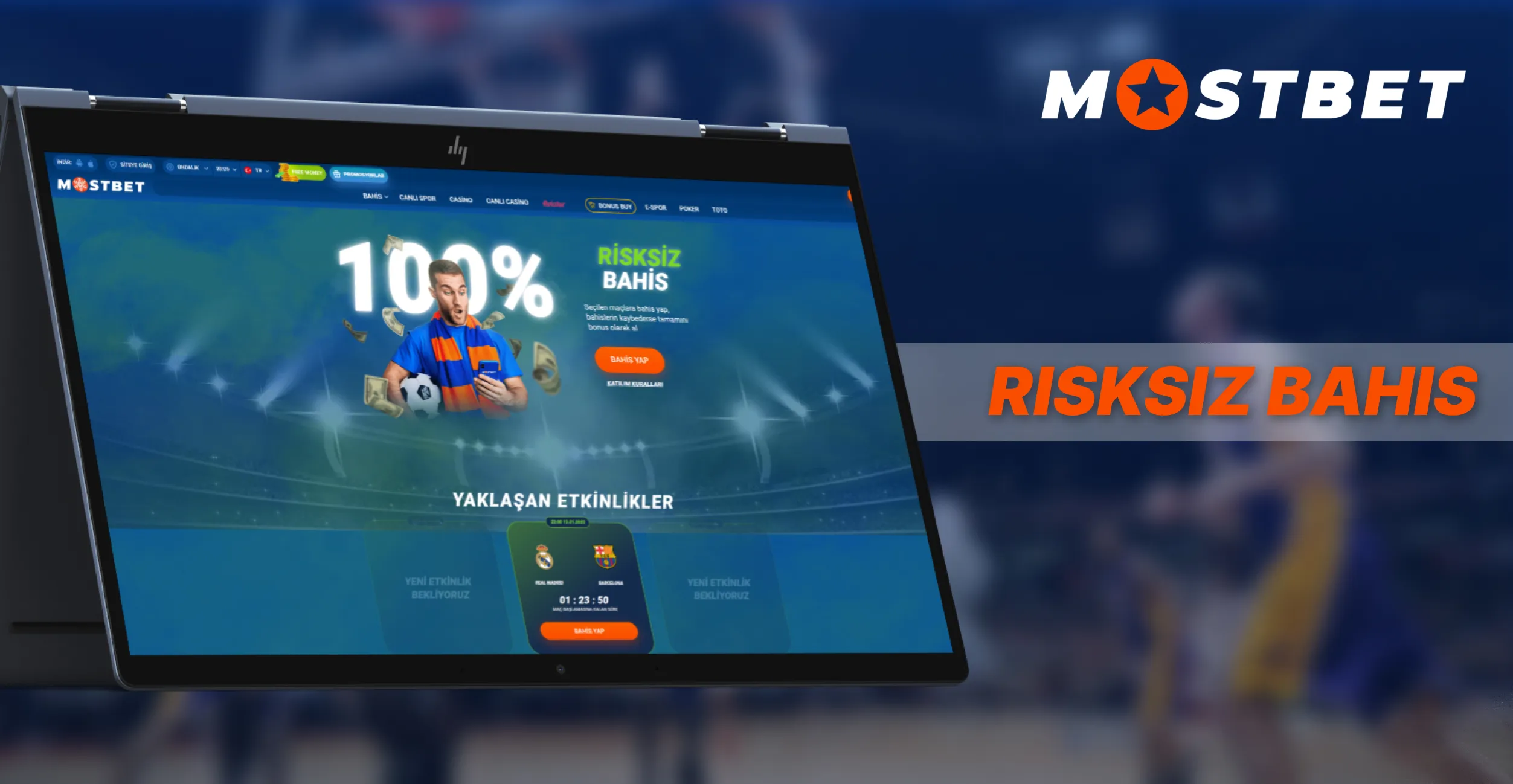 Türkiye'de Mostbet'te risksiz bahis
