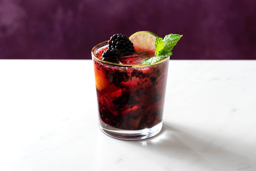 Blackberry Puree Mocktail Drink