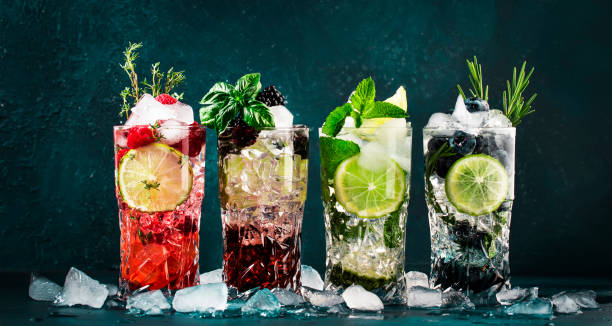 Fruity Ice Wreath Mocktail Drink
