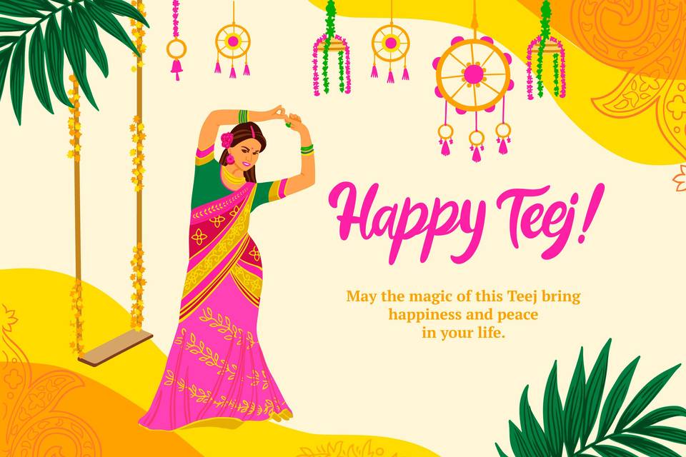 Happy Teej Wishes in English