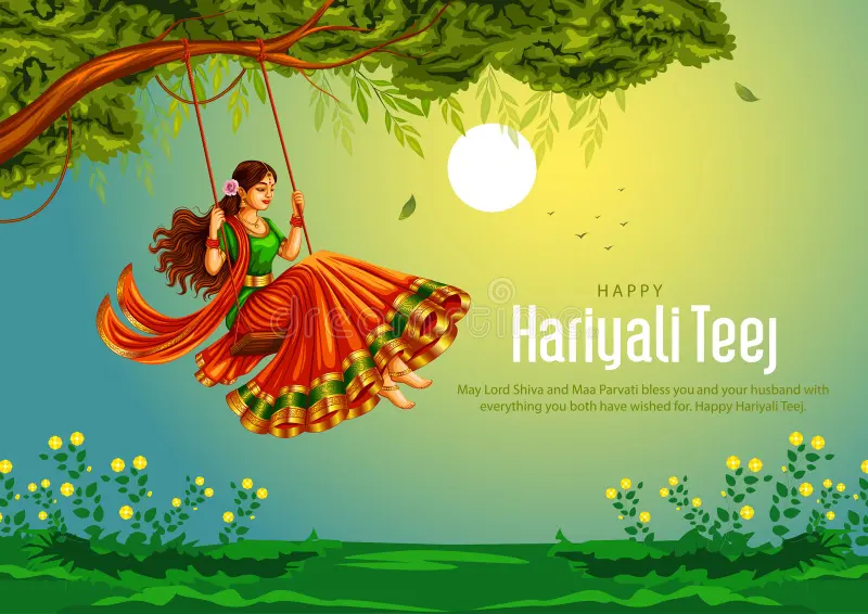 40+ Happy Teej Wishes in Hindi &amp; English to Share 2025